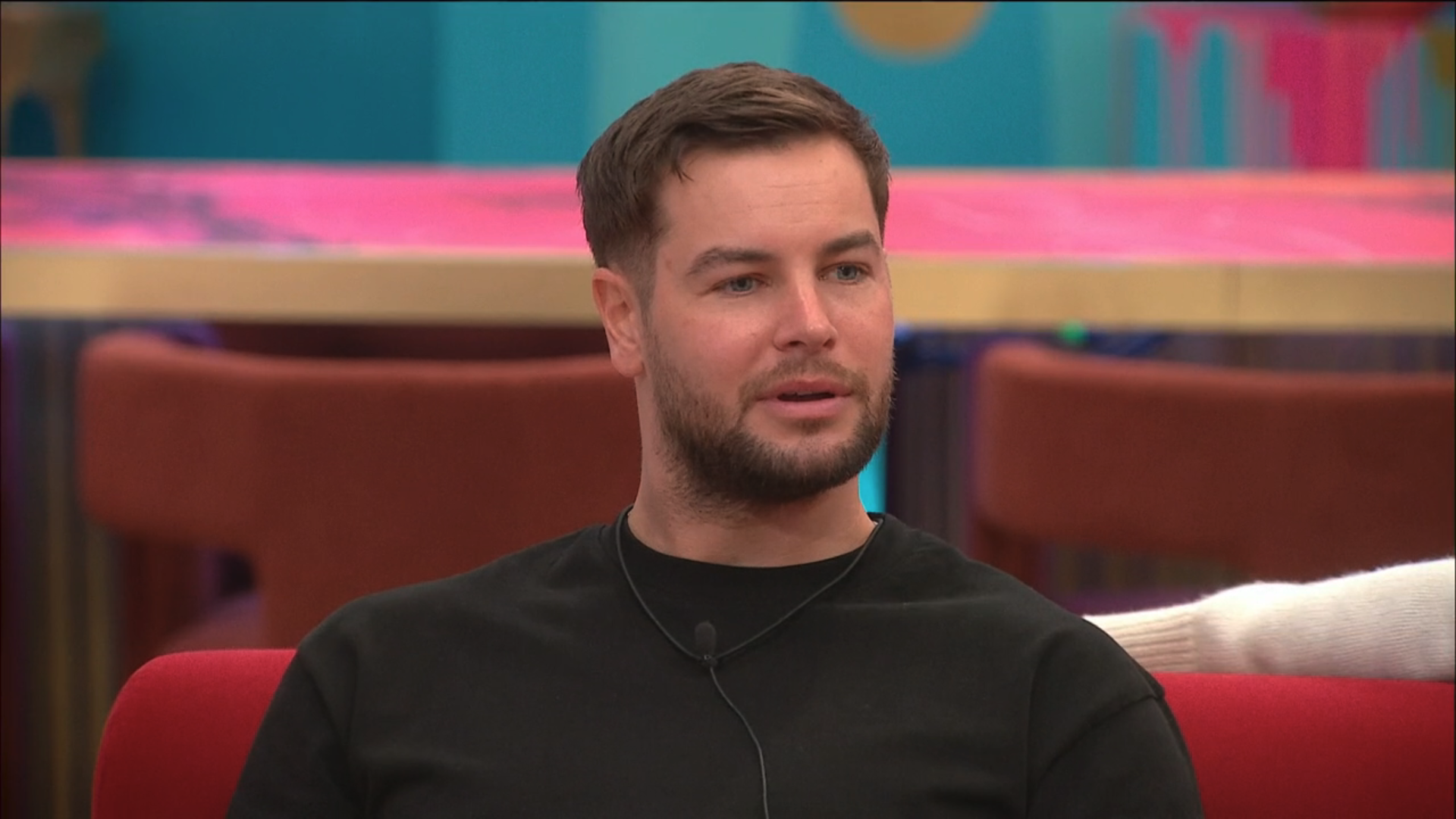 Chris Hughes looking shocked on CBB