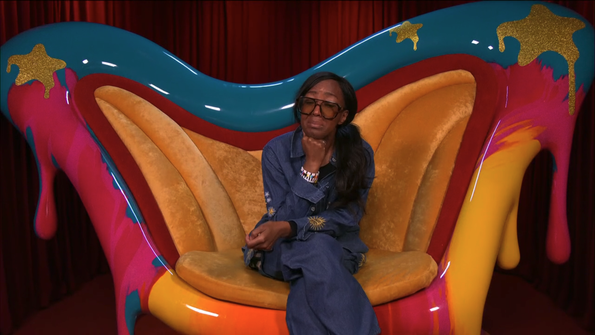 Angellica Bell crying in the Diary Room on CBB