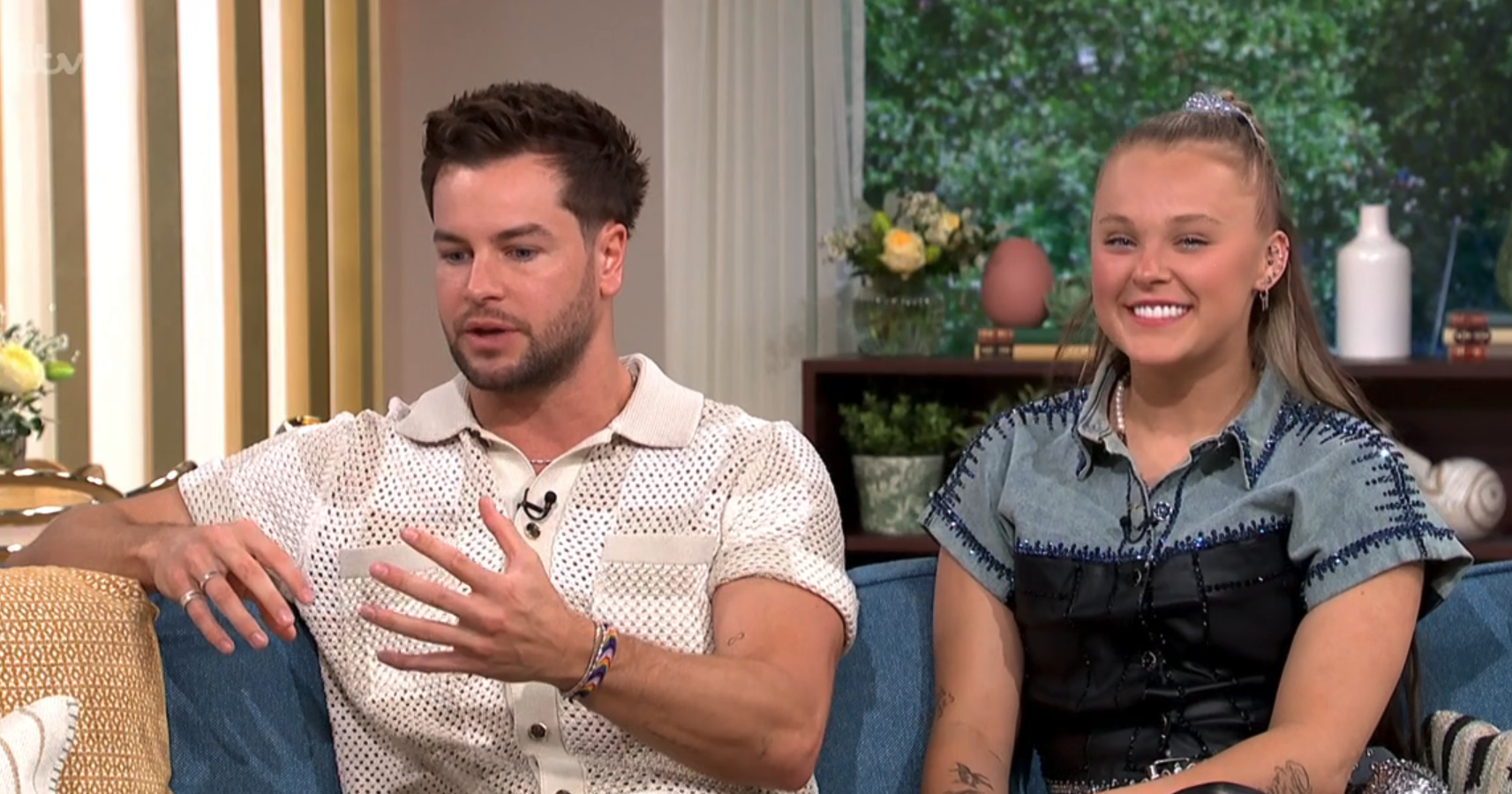 Chris Hughes and JoJo Siwa on This Morning