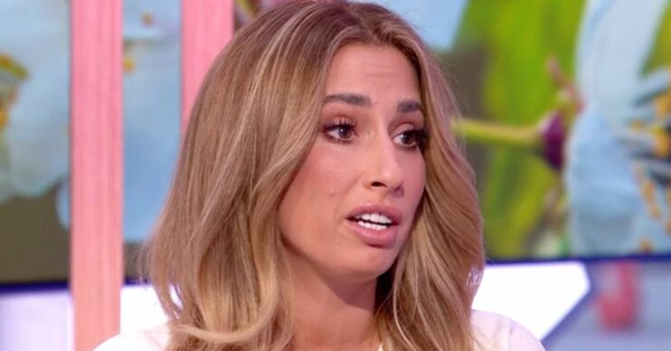 Stacey Solomon looks concerned