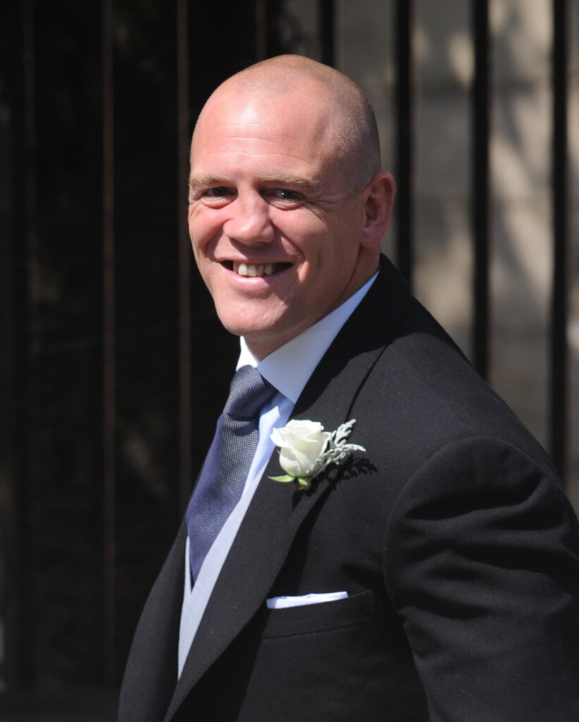 Mike Tindall smiling at his wedding