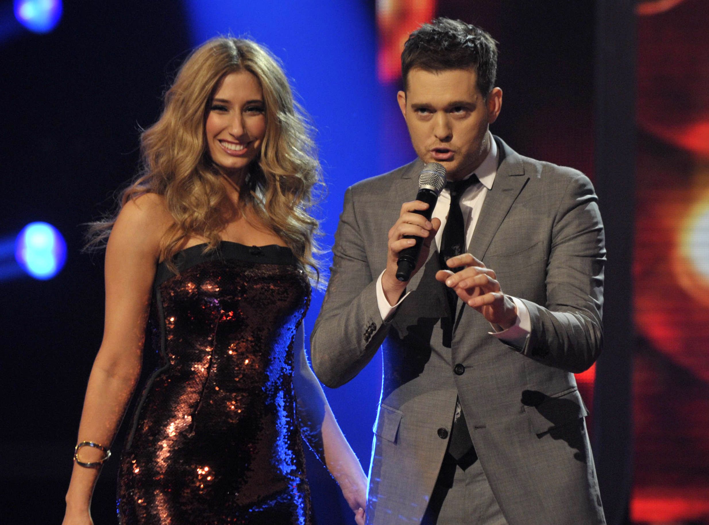 Stacey Solomon and Michael Buble on The X Factor