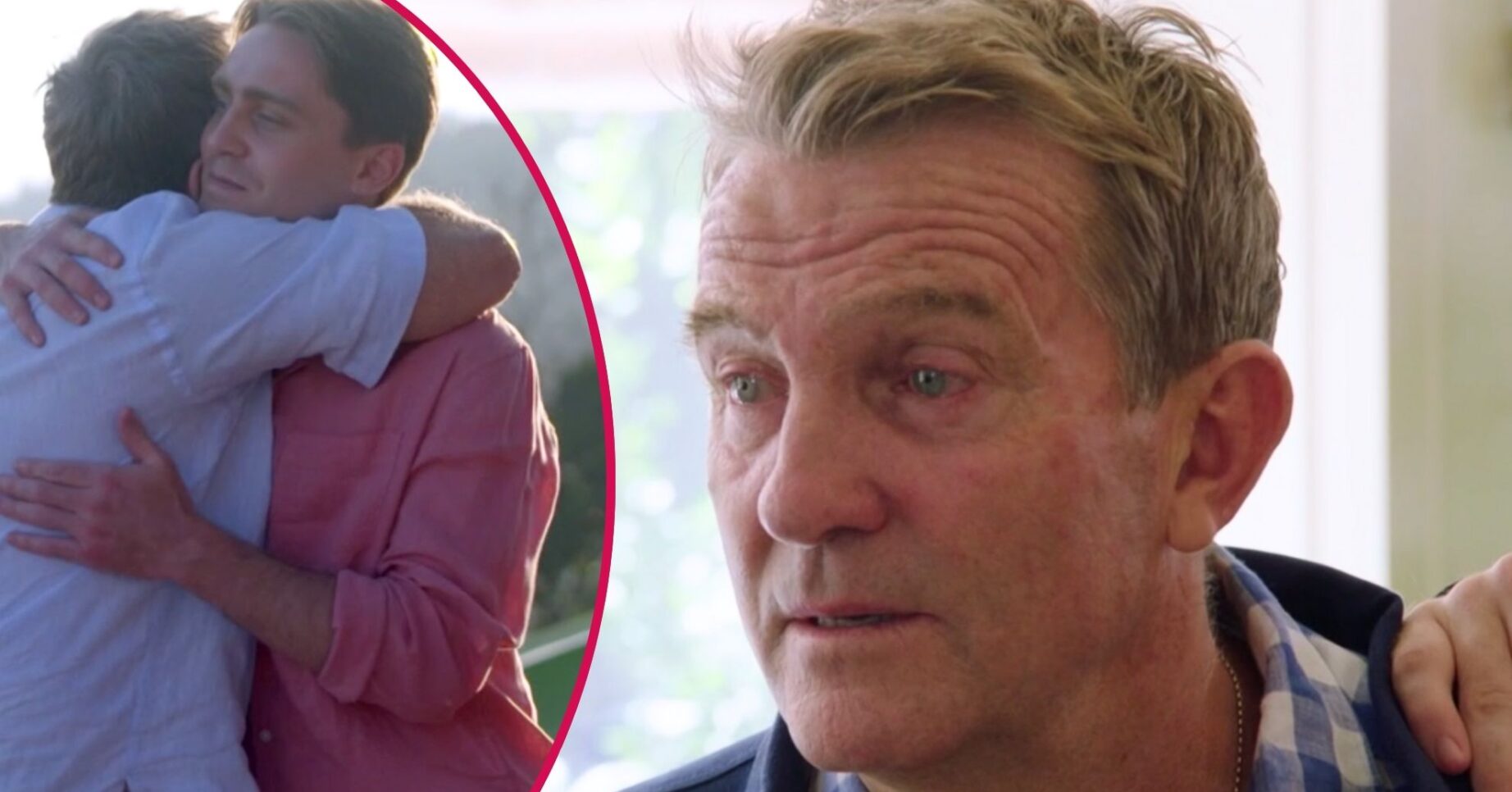 Bradley Walsh embraces Barney Walsh, looks emotional