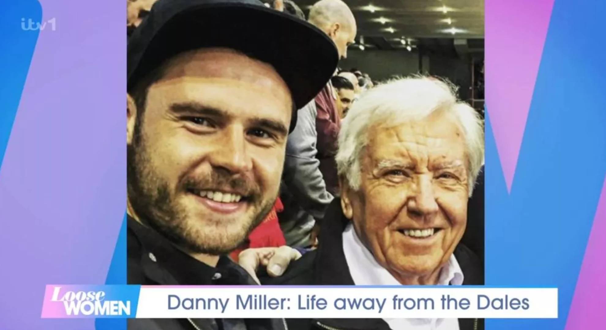 Danny Miller smiles alongside his dad