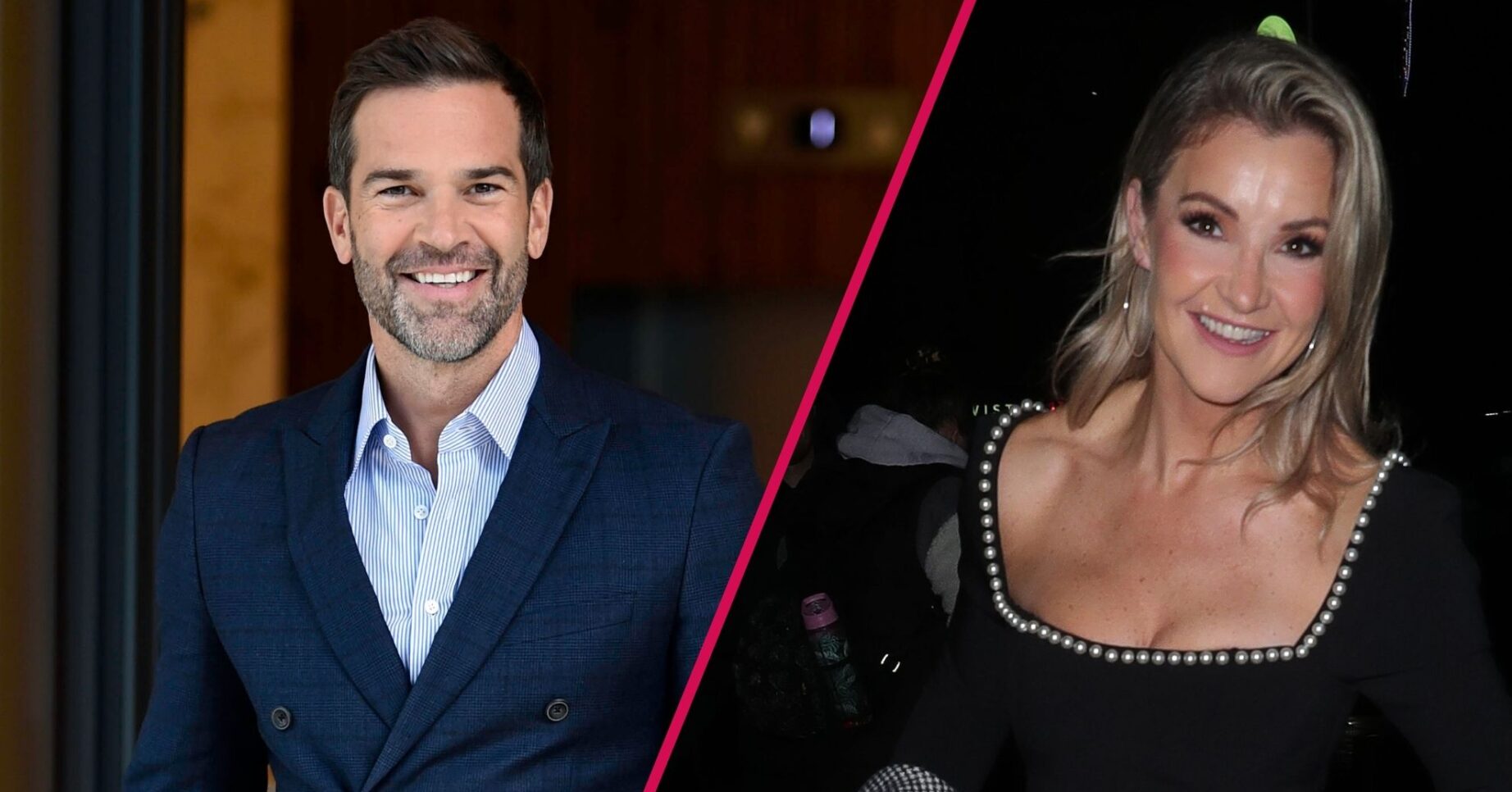 Gethin Jones and Helen Skelton smiling