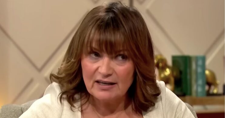 Lorraine looking serious