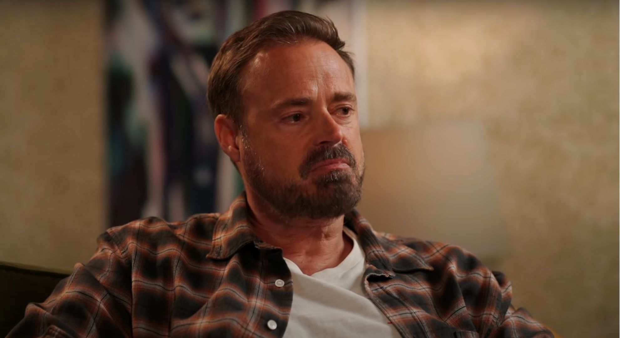Jamie Theakston looking sad