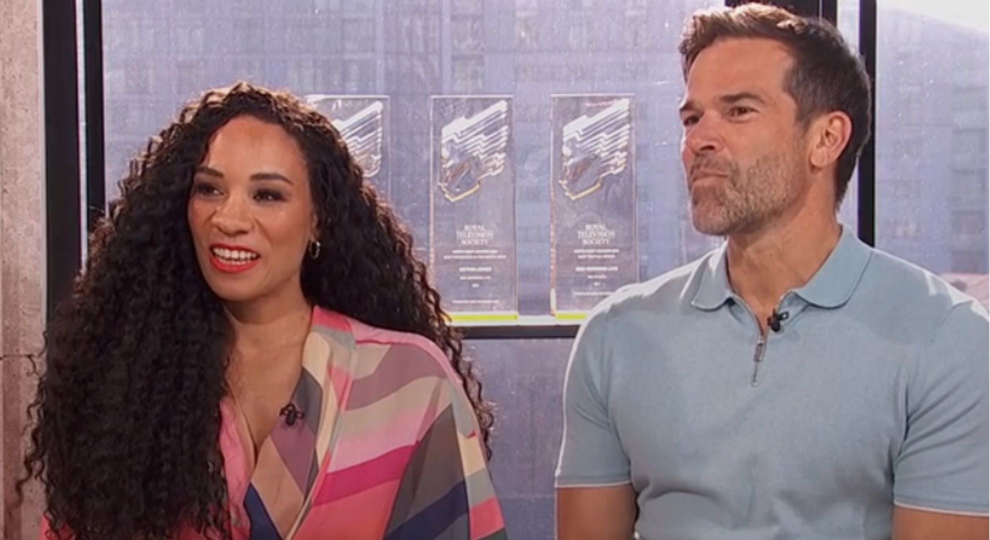 Gethin Jones and Michelle Ackerly on Morning Live