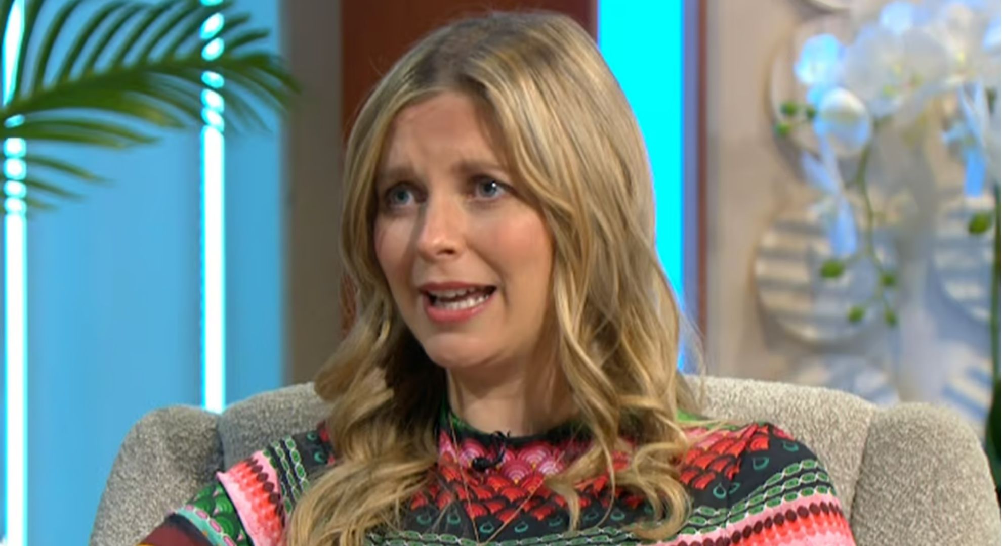 Rachel Riley talking on Lorraine 