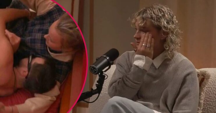 JoJo Siwa and Chris Hughes in bed / Kath Ebbs crying