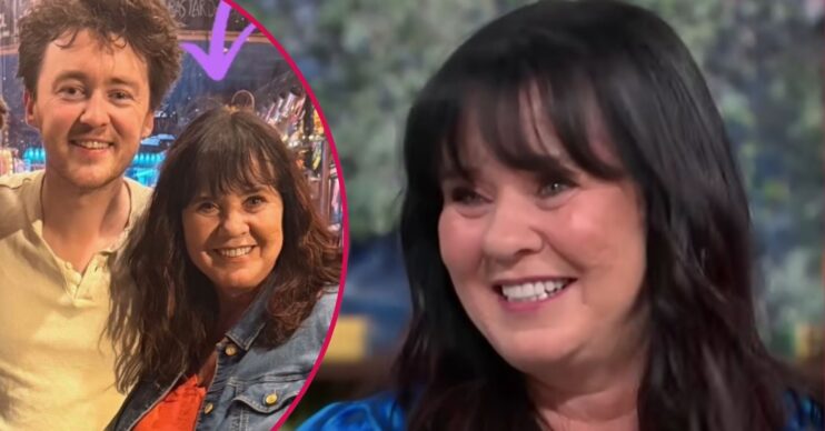 Coleen Nolan and her son Jake smiling