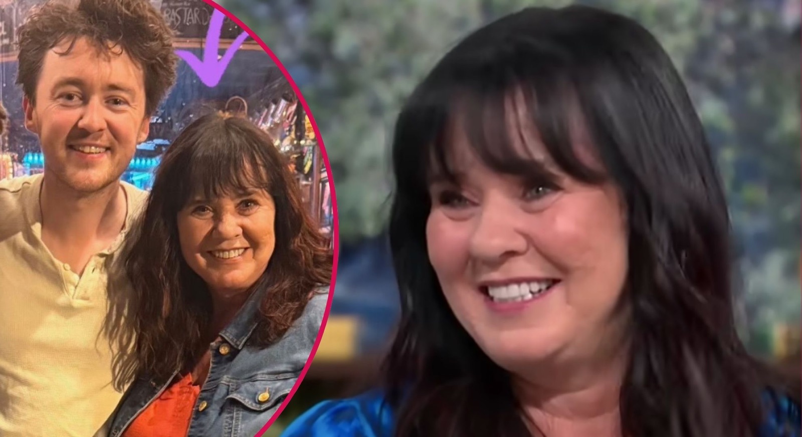 Coleen Nolan and her son Jake smiling