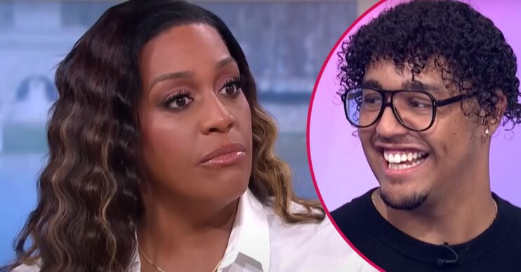 Alison Hammond looks stunned, Aidan laughs