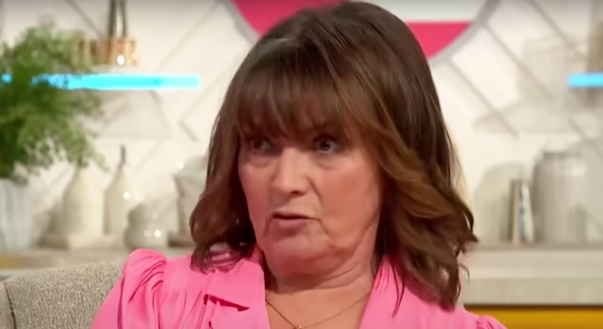 Lorraine Kelly appears taken aback