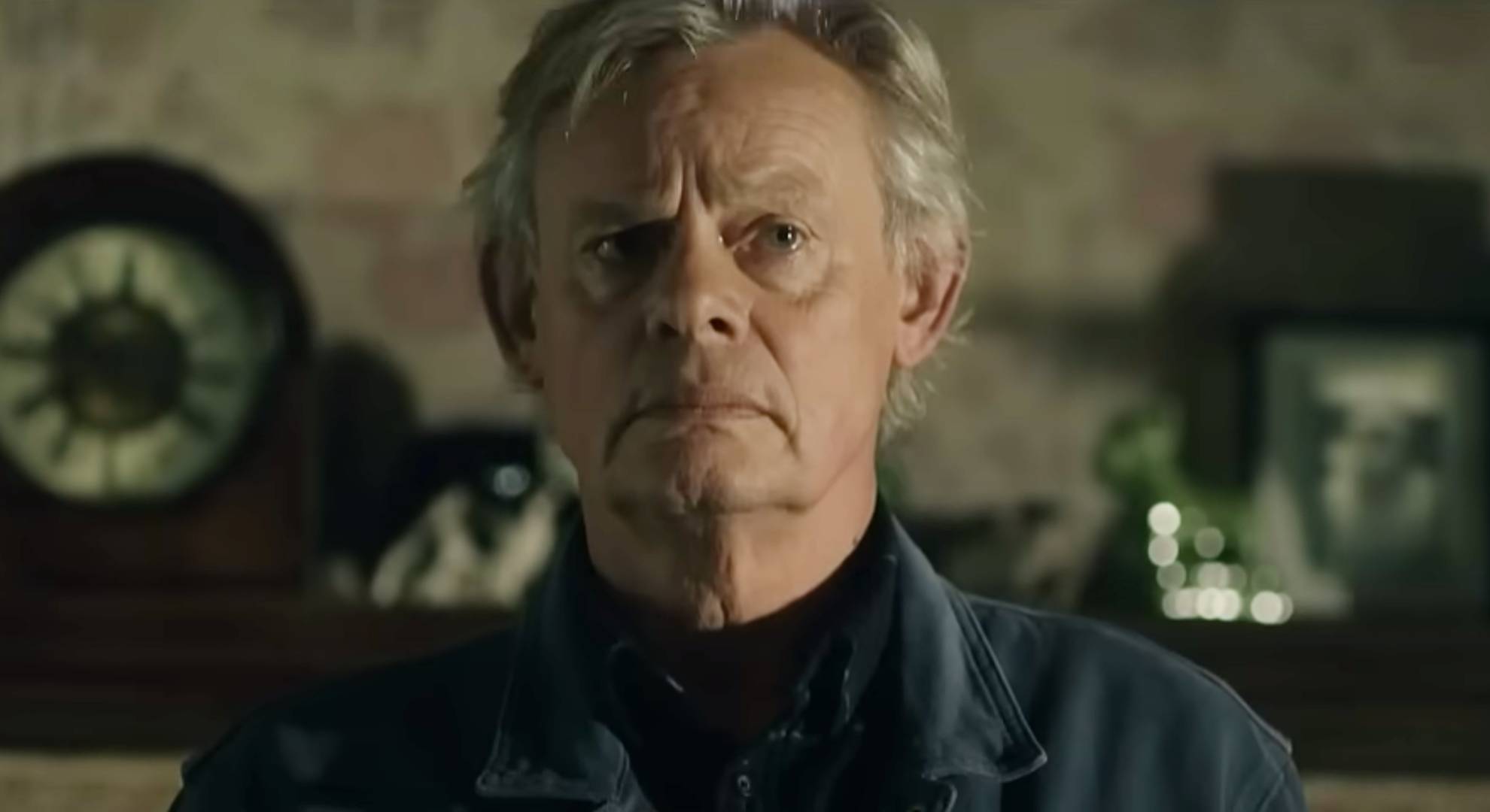 Martin Clunes in character in Out There