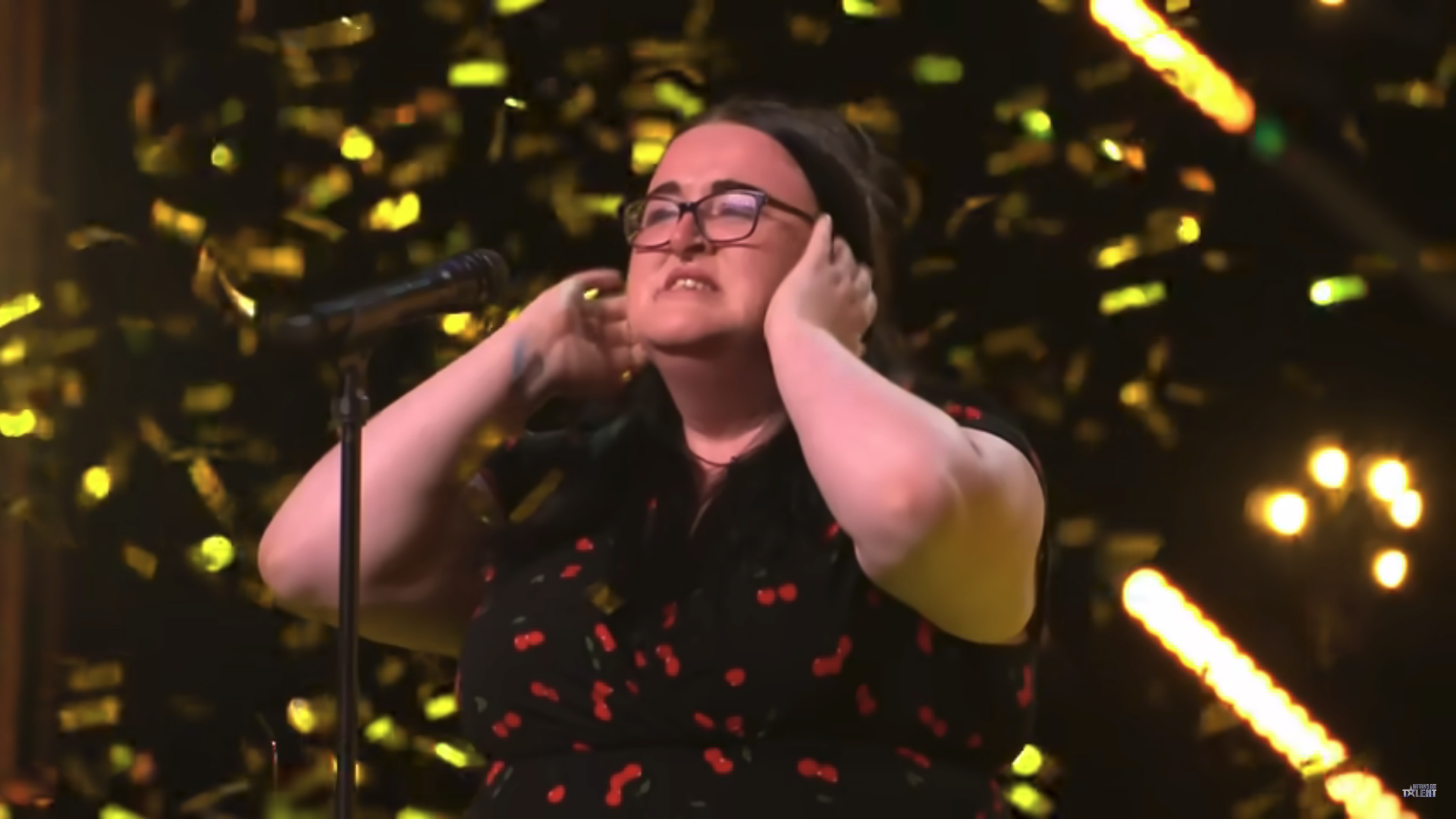 Stacey Leadbeatter performing on BGT