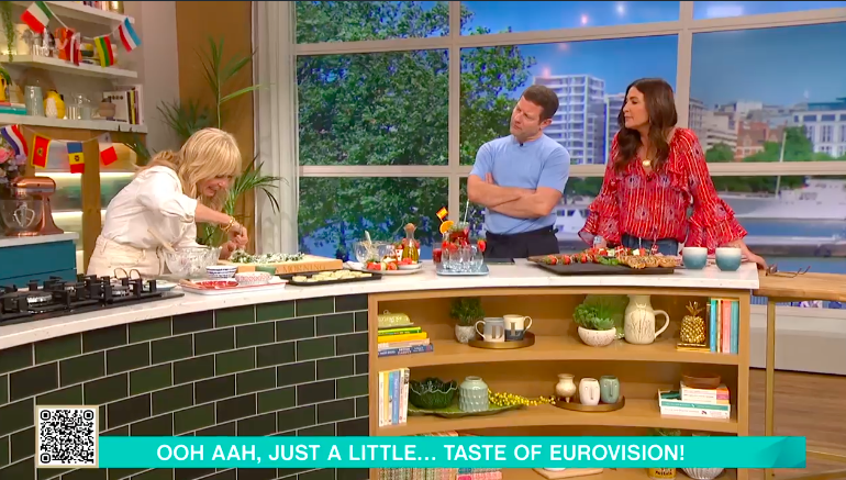 Clodagh McKenna, Dermot O'Leary and Lisa Snowdon on This Morning