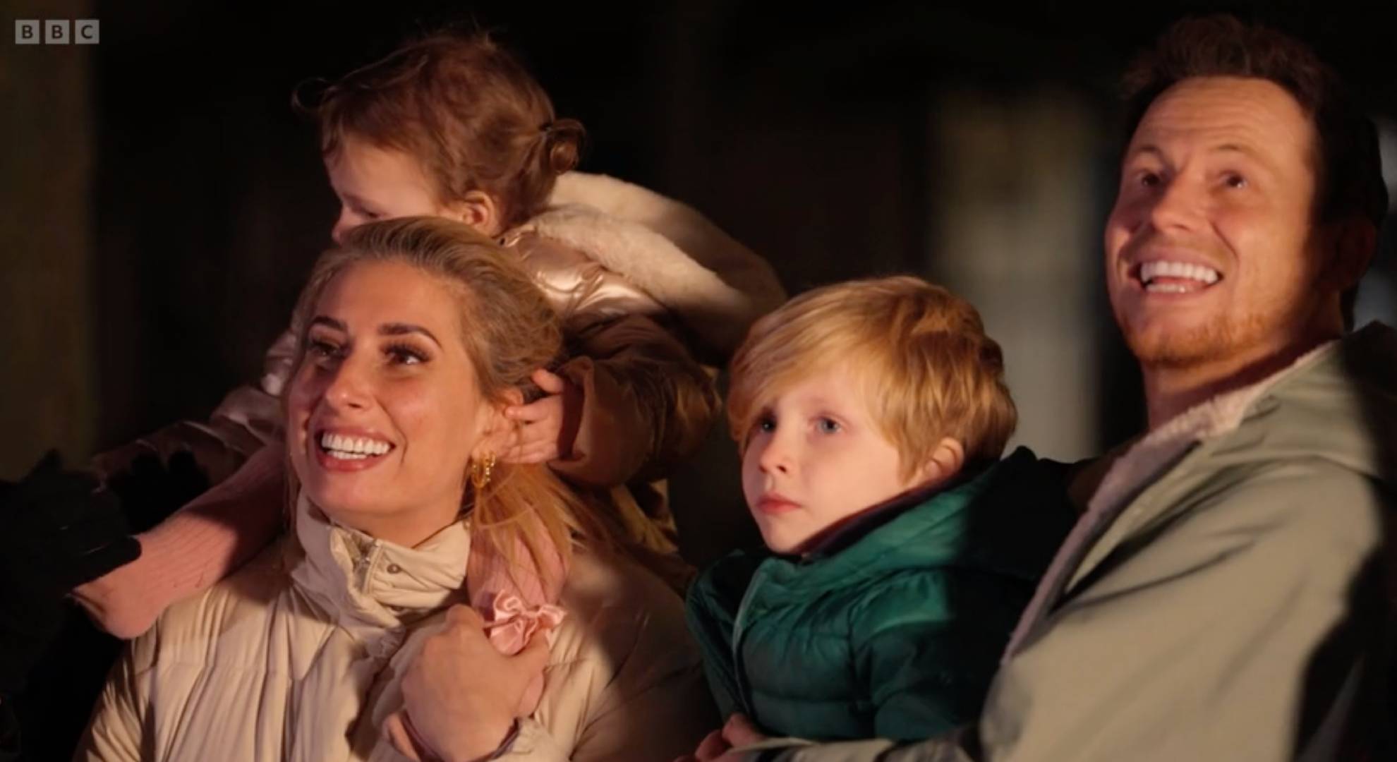 Stacey Solomon and Joe Swash smiling