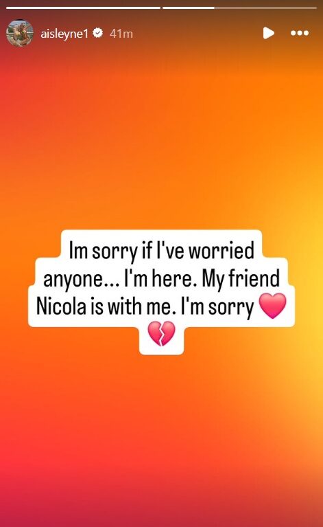 Aisleyne Morgan-Wallace Instagram Story