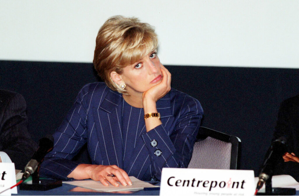 December 2, 1996: Diana, Princess of Wales, at a Centrepoint event in London