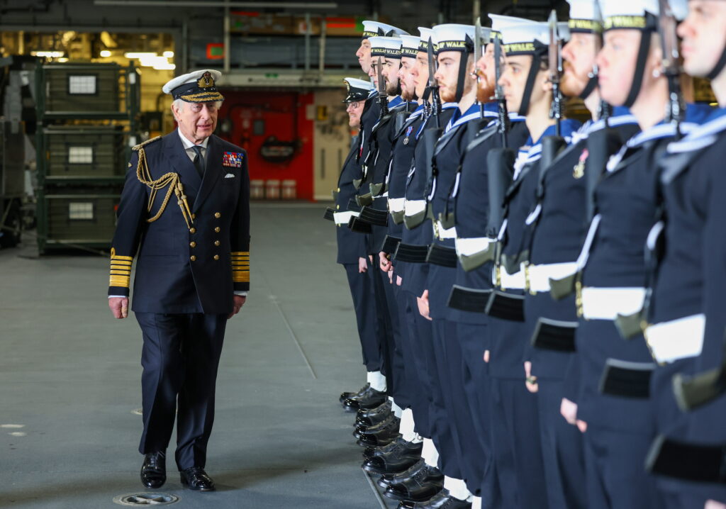 King Charles wears military uniform