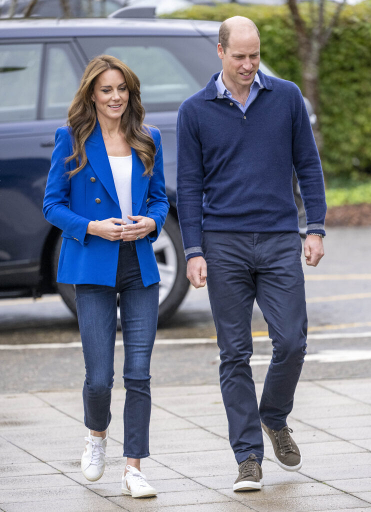 Kate Middleton and Prince William walking side by side 