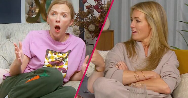 Beattie Edmonson and Cat Deeley on Celebrity Gogglebox