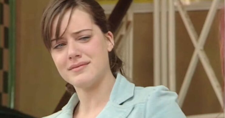 Zoe says a tearful goodbye to Kat on EastEnders (Credit: BBC/YouTube/Composite: ED!)
