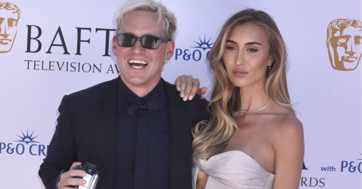 Jamie Laing and Sophie Habboo smiling