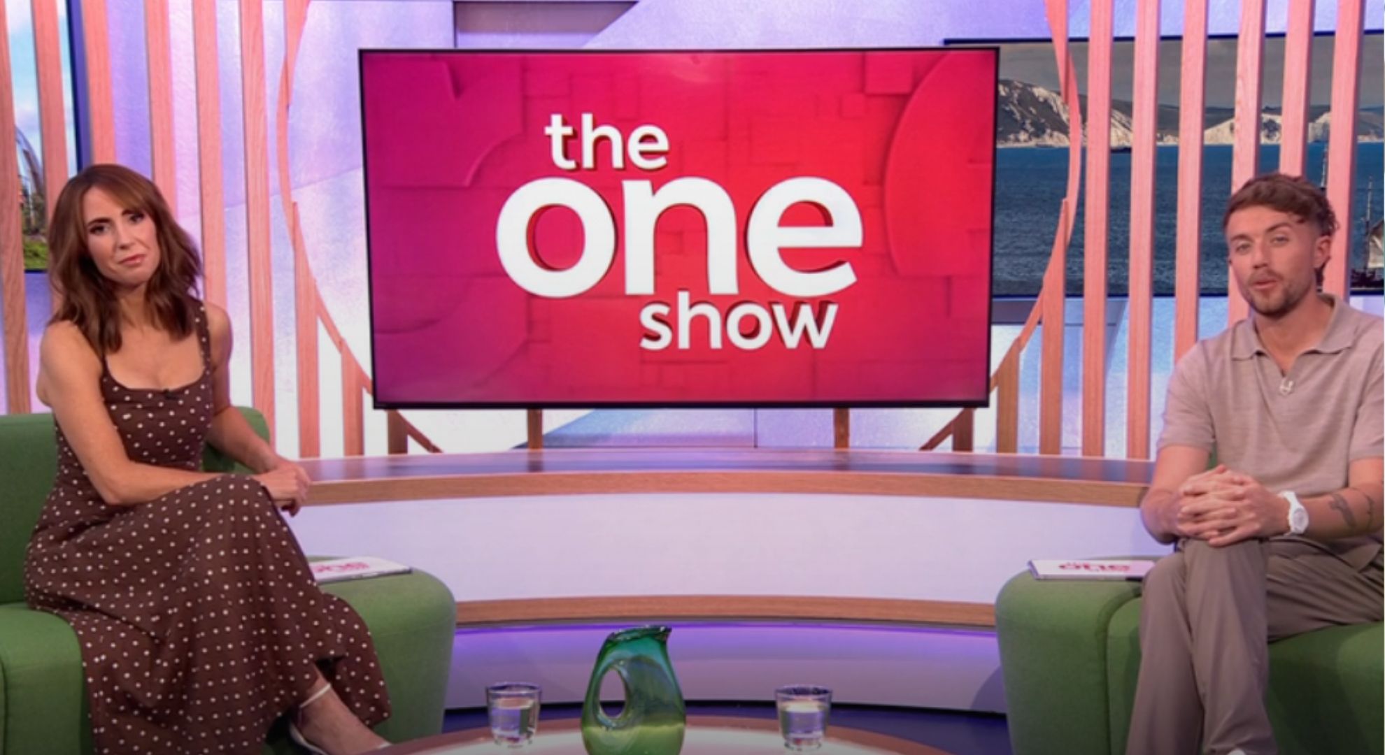 The One Show hosts Alex Jones and Roman Kemp