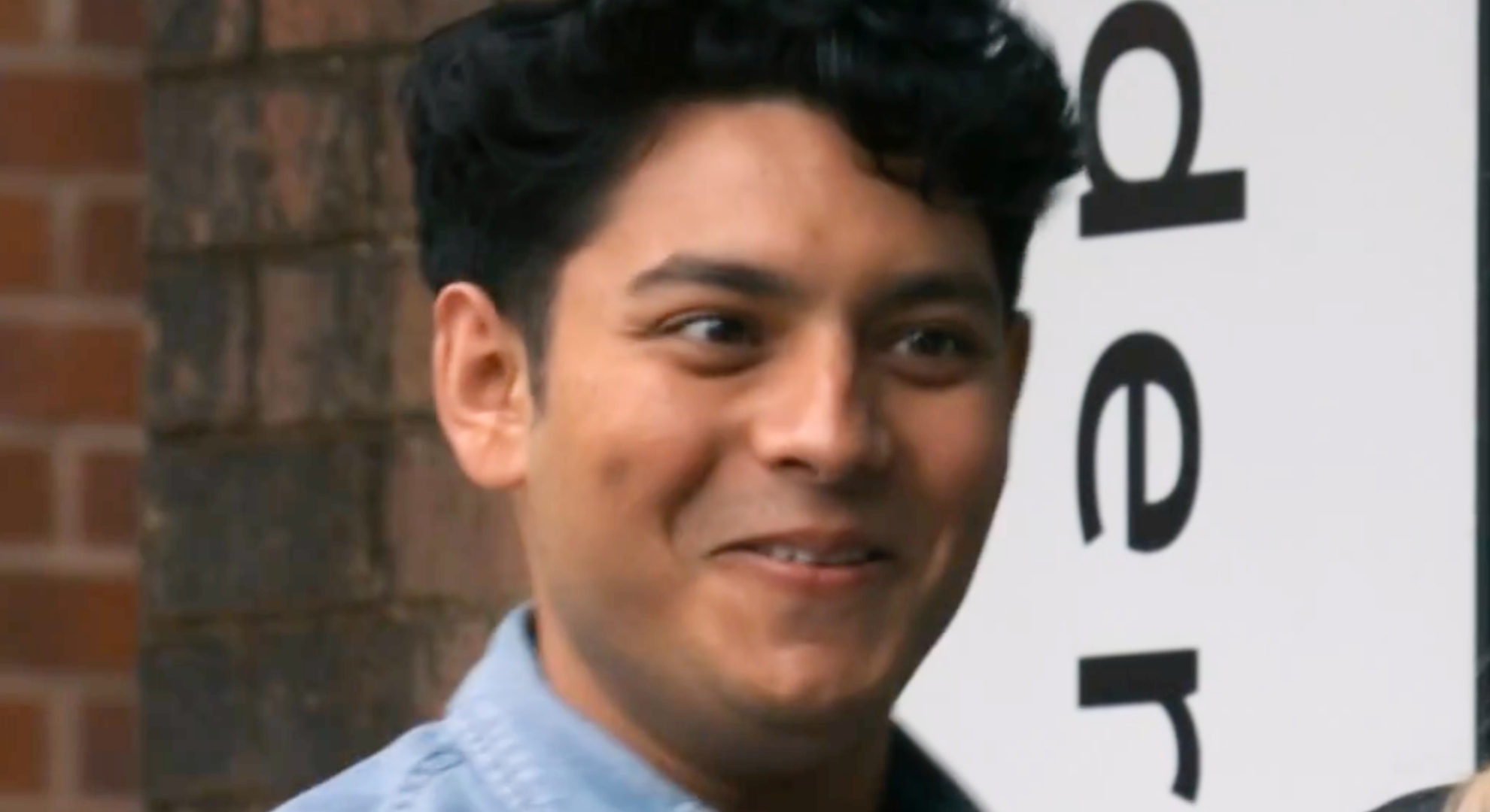 Coronation Street's Aadi smiling