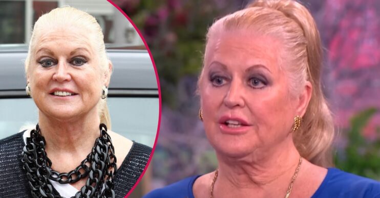 ED comp: Kim Woodburn smiling / Kim Woodburn on This Morning