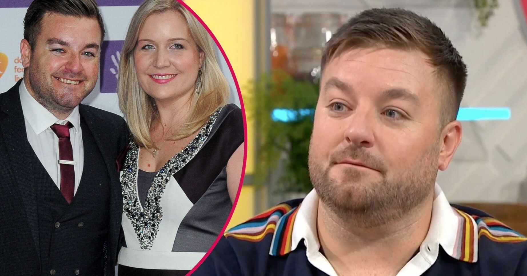 Alex Brooker and his wife