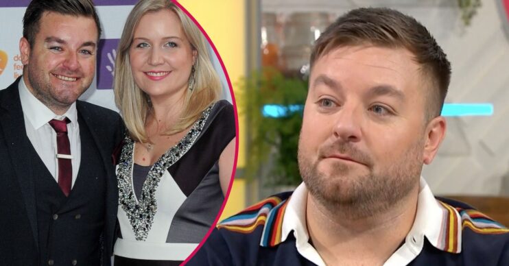 Alex Brooker and his wife