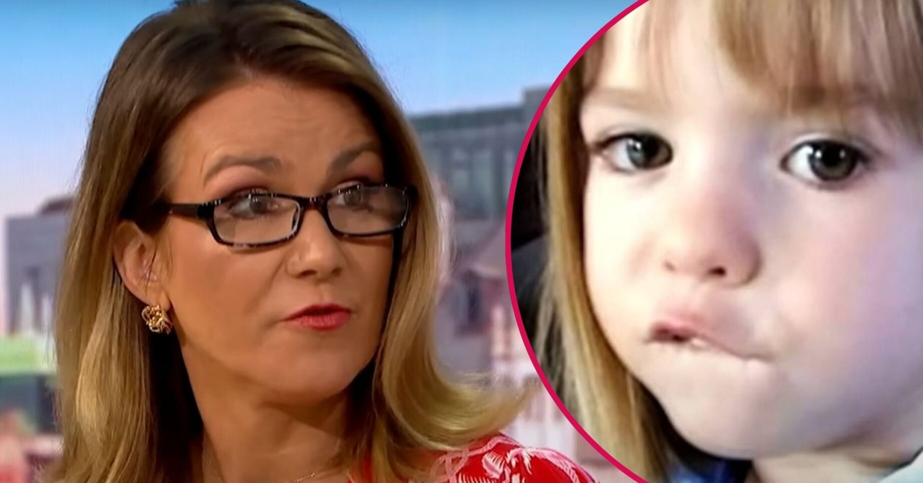 Susanna Reid speaking on GMB / Madeleine McCann