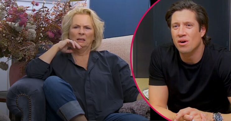 Jennifer Saunders and Vernon Kay on Celebrity Gogglebox