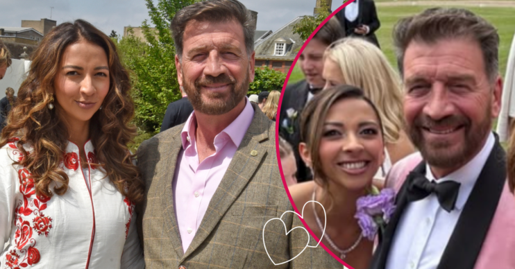 Nick Knowles and Kaie Dadzie on their wedding day