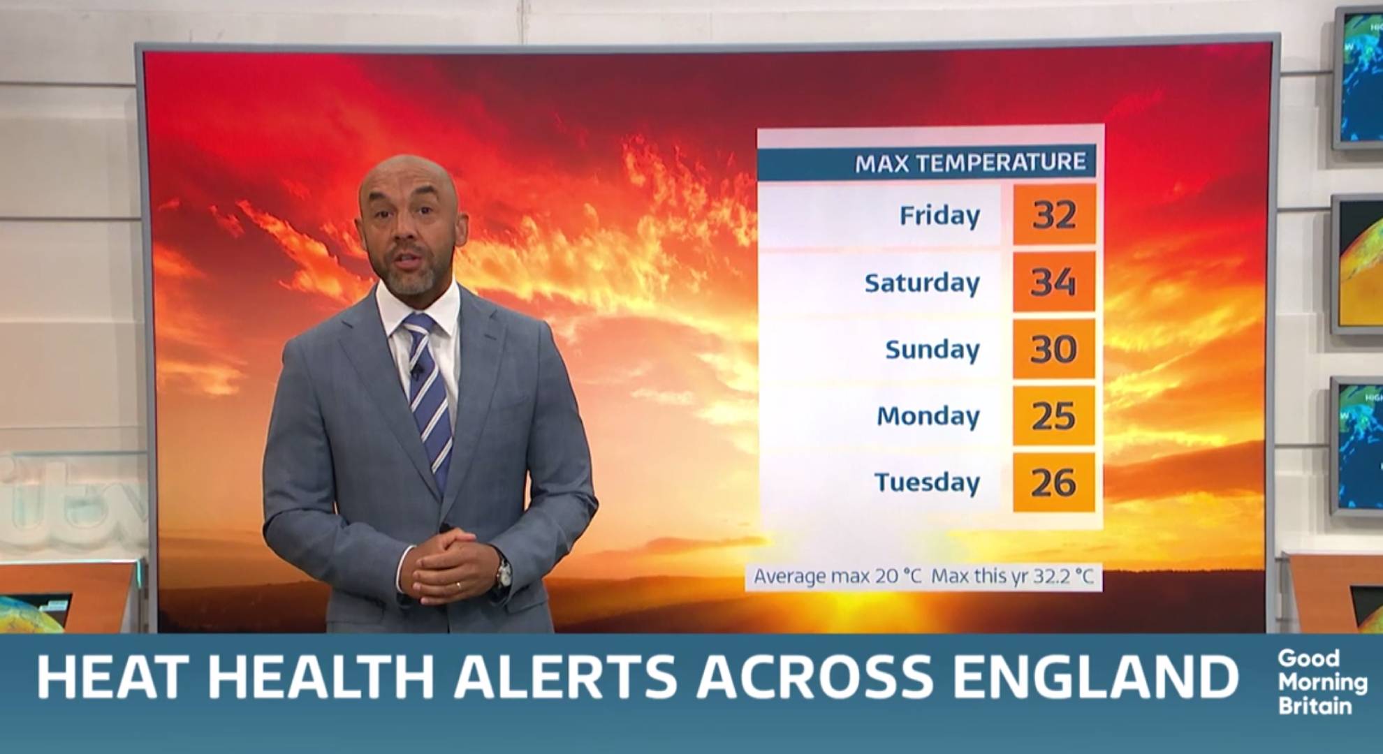 Alex Beresford shares weather warnings