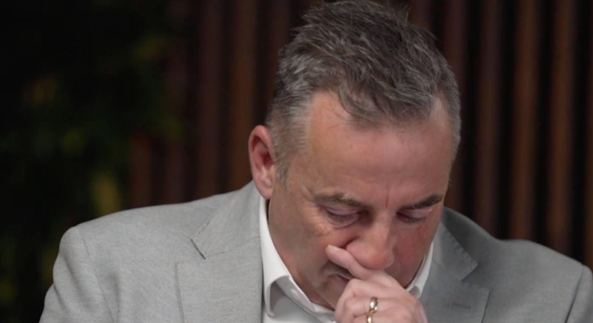 John Hunt becomes emotional as he speaks about his late daughters and late wife