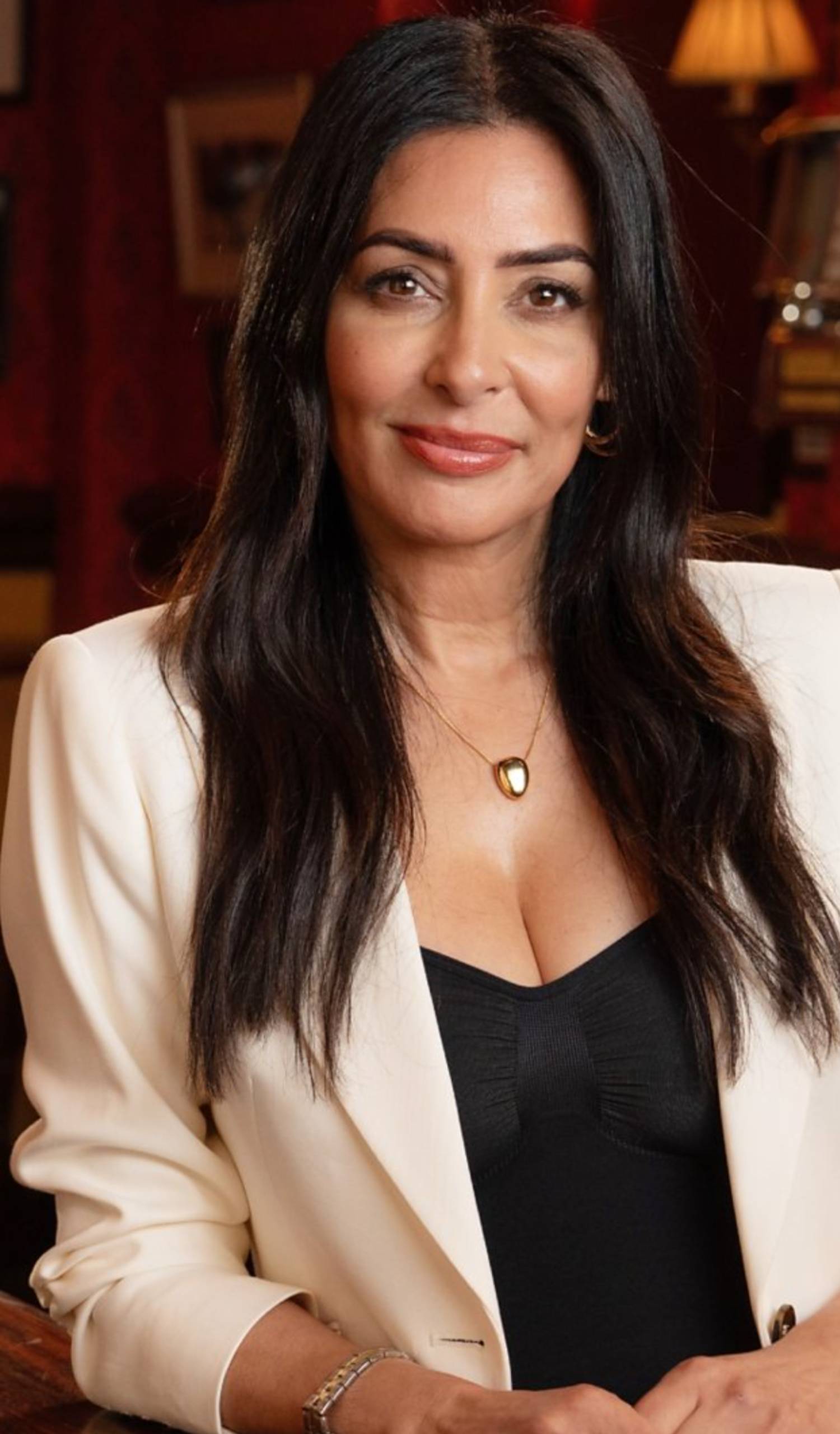Laila Rouass smiling