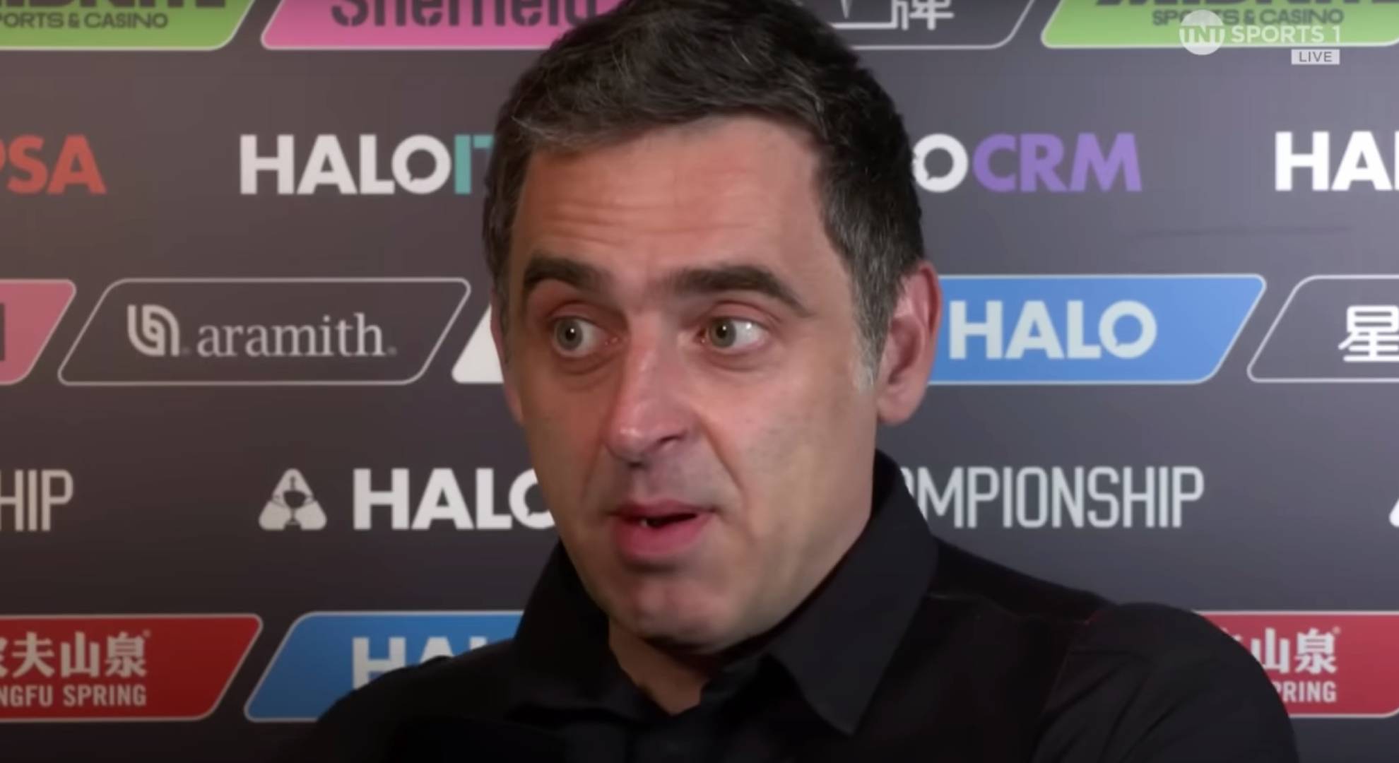 Ronnie O'Sullivan speaking
