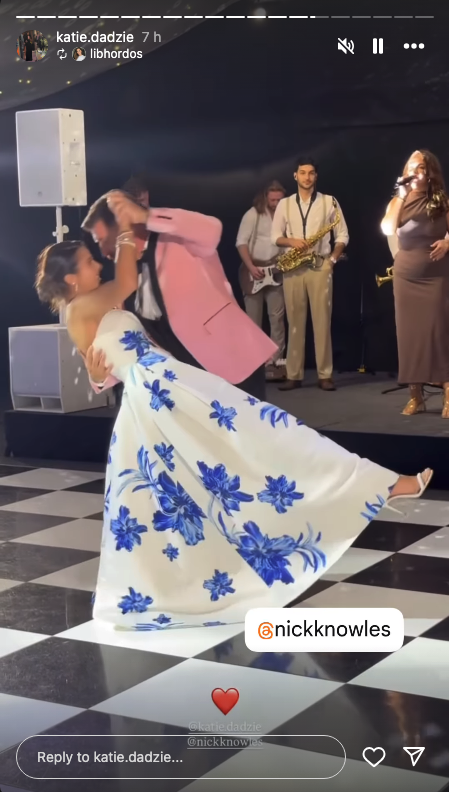 Nick Knowles dancing with Katie Dadzie