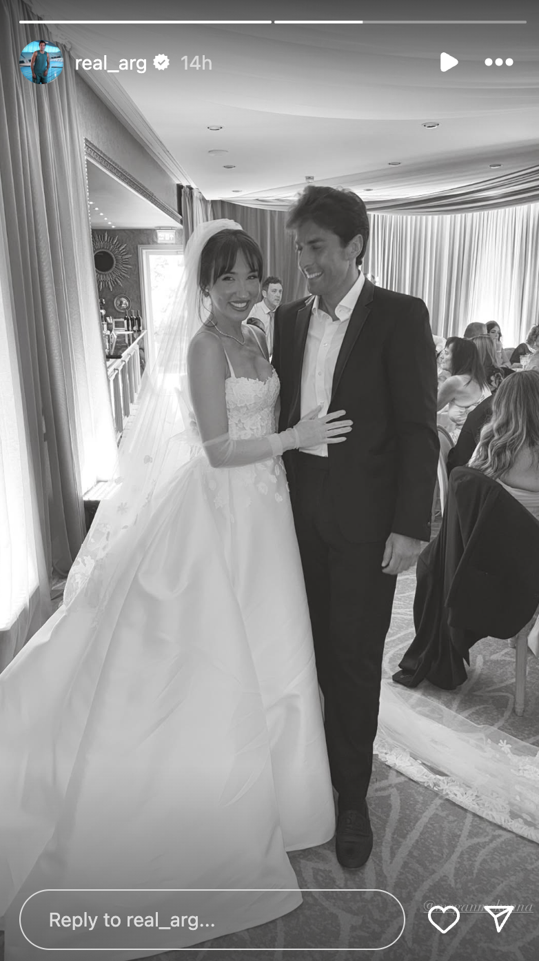 Megan McKenna and James Argent at her wedding 
