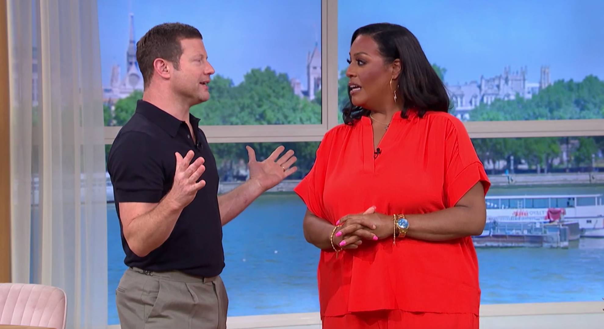 Dermot O'Leary speaks with Alison Hammond