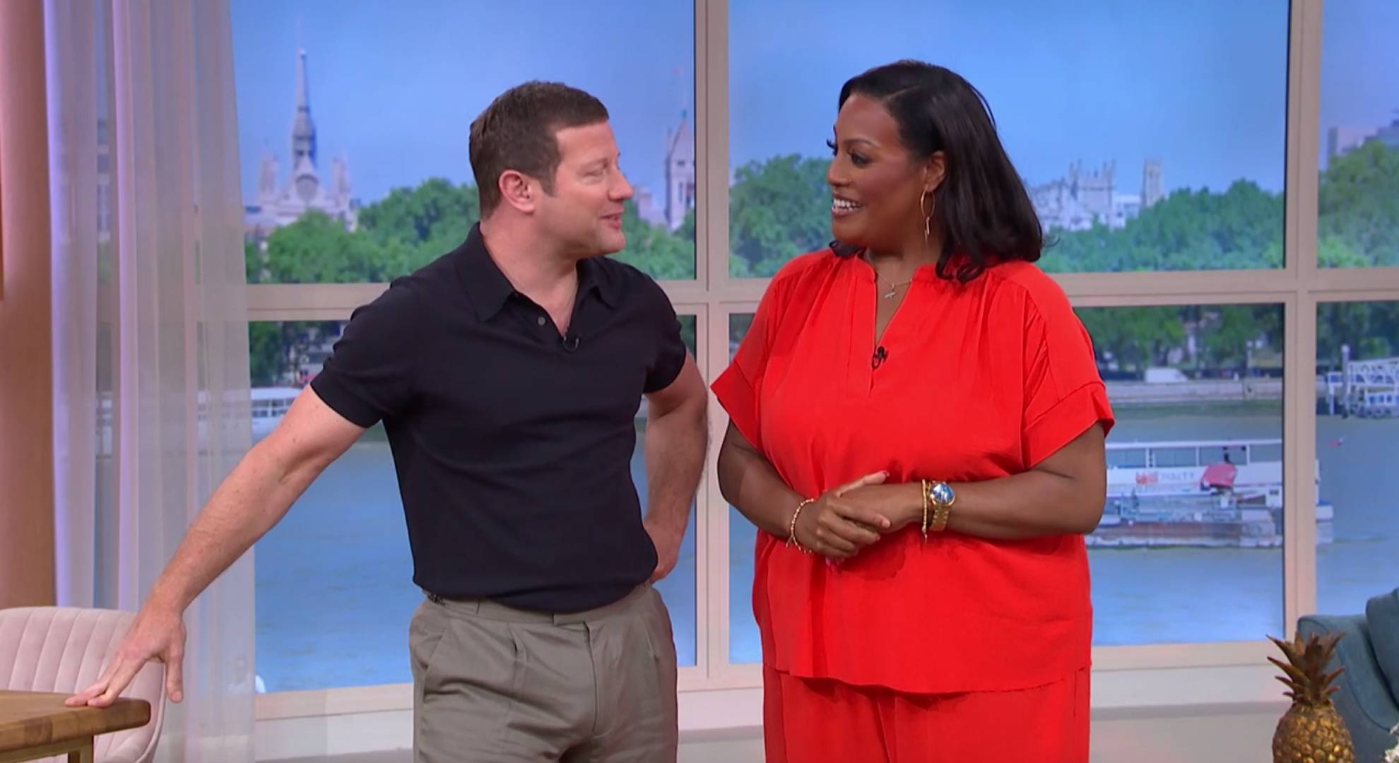 Dermot O'Leary speaks with Alison Hammond