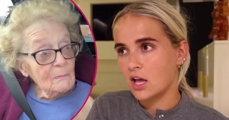 Norma looks to her side, Molly-Mae Hague looks shocked