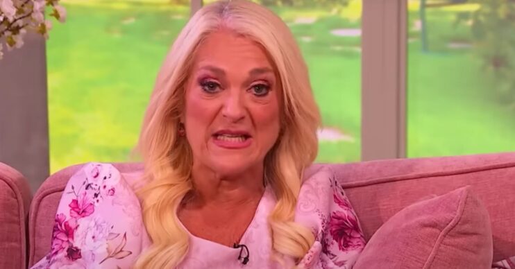 Vanessa Feltz reacts
