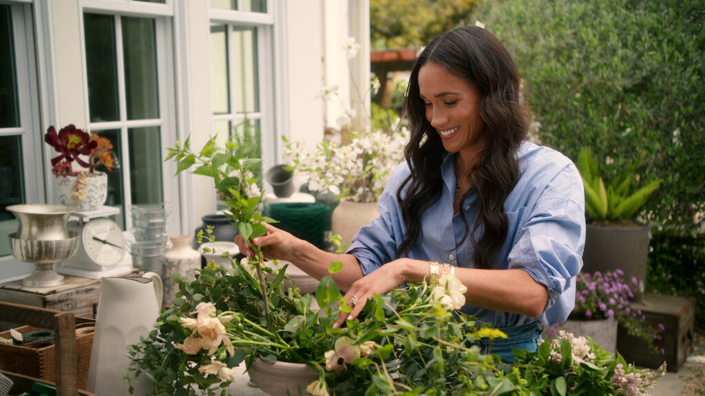 Meghan Markle posing for the camera on With Love, Meghan
