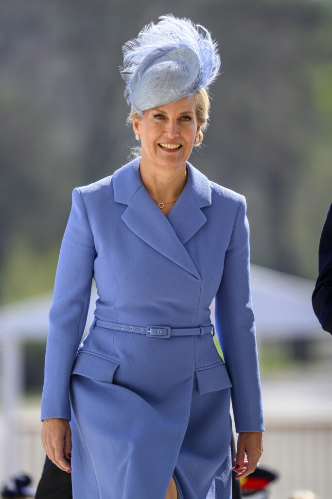 Duchess Sophie smiling in blue
