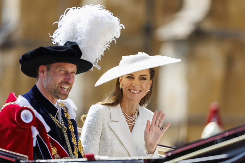 Kate Middleton and Prince William at the Order of the Garter Service